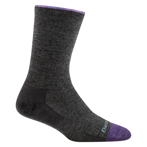 Women's Solid Basic Crew Lightweight Lifestyle Socks