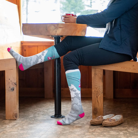 Women's Yeti Over-the-Calf Midweight Ski & Snowboard Socks