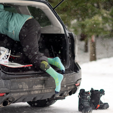 Women's Aurora Over-the-Calf Lightweight Ski & Snowboard Socks
