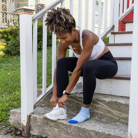 Women's Run Quarter Cushioned Ultra-Lightweight Running Socks