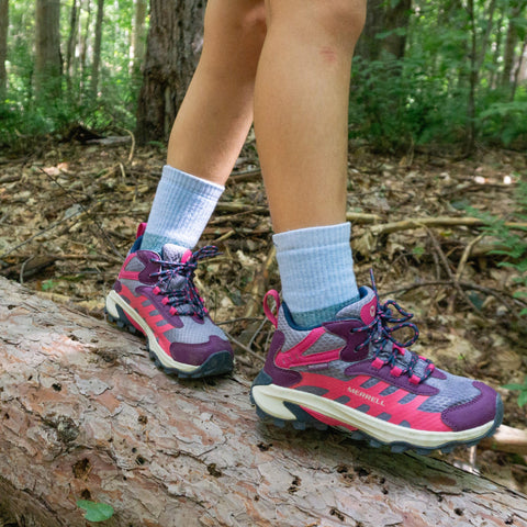 Kids Hill Topper Micro Crew Heavyweight Hiking Socks