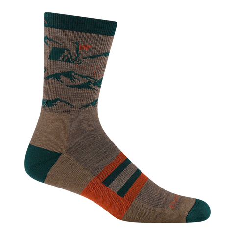 Men's Hike Hike Hut Micro Crew Midweight Hiking Socks-Last Chance