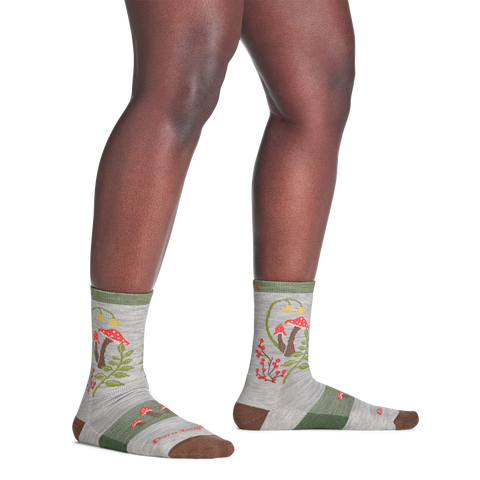 Women's Mellow Mushrooms Micro Crew Lightweight Hiking Socks